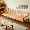 Lin's Home Simple Modern Japanese Solid Wood Sofa Small Living Room Winter and Summer Furniture Wooden Furniture PK4K