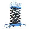 RSRDDY Mobile Lift Scissor Lift Platform Electric Hydraulic Aerial Work Freight Elevator Aerial Vehicle Lift Platform Plug-in Model 500kg - Lift 16 Meters - Table Top 2812*1