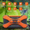 Wen Shiou hand-operated generator 10000ma emergency household generator radio multi-function solar charging orange military green 10000 mAh