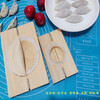 Miaopule oil corner mold bag flour dumpling artifact rice cake stamp Qingming fruit quick pressed leather solid wood chive box 7cm (pressed flour dumplings)