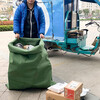 Moving woven bag logistics turnover sorting collection sack Army green canvas 75cm*120cm Army green canvas 75cm*120cm