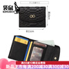 Kangaroo (KANGAROO) brand luxury genuine leather short tri-fold small wallet for women versatile 2025 new soft cowhide folding wallet compact taro powder