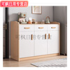 Weekend island coffee machine console office tea cabinet living room sideboard home cupboard solid wood color preparation table against the wall upgraded model with fence 63cm tulip sandalwood color