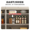 Sideboard, cream-style kitchen cabinet, wall-mounted integrated low cabinet, wine cabinet, storage cabinet, multi-functional large-capacity storage cabinet, sideboard, environmentally friendly board, length 82CM