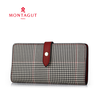 Montagut Wallet Women's Long Multifunctional Versatile Women's Personalized Clutch Two-fold Women's Premium Card Holder Gray R2512541531