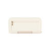 GUESS women's wallet with multiple card slots, zipper closure, ID storage, cash compartment, off-white White ONE SIZE
