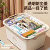 Purchased over 10,000 times, household medicine storage box, medicine box, family large size medicine first aid multi-layer classification, portable storage box - large size 30*22*16cm