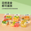 Temeiju disposable lunch box rectangular transparent plastic lunch box thickened lidded packing box tableware 300 set 1000 type