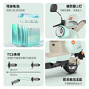 Yadi Electric Motorcycle Guanneng Muguang Electric Motorcycle Graphene Lead-Acid Battery Long-Endurance Electric Motorcycle Commuting Men and Women Fashionable and Cute Smart Electric Motorcycle Pearlescent Porcelain White