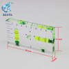Fully transparent 9513T type two-way integrated small household level bubble level bubble level 75mm T non-magnetic green water