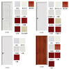 Jingtian home entrance door, bedroom door, environmentally friendly indoor paint-free composite door, kitchen door and door frame, installation package, basic model, ecological composite wooden door (honeycomb paper filling), single door leaf (excluding door cover hardware) - see details for style/ask customer service