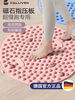 CALLIVEN Acupressure Board Magnet Super Jogging Special Women's Toe Pressure Board Running in Place Foot Massage Foot Pad Indoor New Model 8 Massage Rollers - Hibiscus Powder + Mugwort Socks + Acupoint Map Diameter 40cm