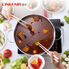 Lingfeng (LINKFAIR) 304 stainless steel hot pot uncoated hot pot basin Gangjue series induction cooker gas stove universal 26cm