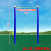 Outdoor horizontal bar parallel bar outdoor high and low bar pull-up device community school square park fitness equipment path above ground 90 horizontal bar solid bar surface with stainless steel screws