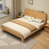 Solid wood bed 1.5mx2m bed rental master bedroom home double bed solid wood color single bed 1500mm*2000mm
