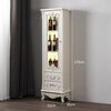 European home bar wine cabinet multi-functional modern kitchen living room sideboard French new solid wood side cabinet one door and one drawer without light