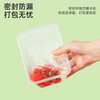 Temeiju disposable lunch box rectangular transparent plastic lunch box thickened lidded packing box tableware 300 set 1000 type