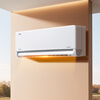 Midea air conditioner with full airflow, 2 new first-class energy efficiency inverters, Fengzun second generation carpet heating, comfortable air conditioner for large bedroom and small living room, air conditioner hanger KFR-46GW/N8MXC1