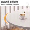 Folding table dining table for home outdoor dining square table balcony round table portable dining table simple set table and chair combination hot-selling large white 80cm round table