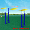 Outdoor horizontal bar parallel bar outdoor high and low bar pull-up device community school square park fitness equipment path above ground 90 horizontal bar solid bar surface with stainless steel screws