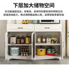Jieyunmao European kitchen sideboard simple cupboard simple storage cabinet living room cabinet dining room tea cabinet multi-functional wine cabinet white double draw three doors 90*40*185cm-spot worry-free package master installation solid wood back panel