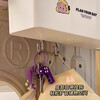 Desk side storage box hanging pen holder clip-on storage rack student classroom desk artifact school bag hook desk storage box with hook 1 set free stickers