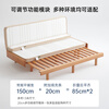 Miwu bedroom small space artifact all solid wood beech sliding bed beech sliding bed 1500mm*2000mm