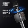 ESSONIO microphone and audio integrated microphone wireless Bluetooth singing mobile phone suitable for national karaoke home car live broadcast comes with wireless U-segment dual speakers surround sound dynamic microphone core silver gray