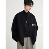 Duchi Knitted Sweater Cardigan Down Jacket Men's Lightweight Short Loose 2025 Winter New Raglan Warm Jacket Black M Weight Recommended 100-120 Jin