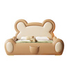 Teenagers' new solid wood single children's bed 1.5m modern simple light luxury internet celebrity cartoon bear bed 1.8m bed children's bed color remarks 1.5m*2.0m frame structure