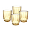 Corning glass amber diamond cup 4-piece set high borosilicate high temperature resistant water cup milk juice cup coffee cup home