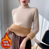 Fengxiao 2025 winter new style thickened one-piece velvet inner wear women's fashionable temperament tops foreign style warm slim bottoming shirt