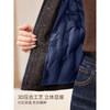 Mohan Yimei 25 new winter style wool color-blocked lapel waist and dropped shoulders micro cocoon style workwear style short down jacket