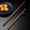 He Jiagong Extra Long Chopsticks Anti-scalding Lo Noodles Hot Pot Frying Extra Long Thick Fried Fritters Stuff Household Wooden Chopsticks Special Length 42cm (2 Pairs)