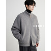 Duchi Knitted Sweater Cardigan Down Jacket Men's Lightweight Short Loose 2025 Winter New Raglan Warm Jacket Black M Weight Recommended 100-120 Jin