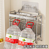 Yuzhishu kitchen rack 304 stainless steel chopstick storage box chopstick tube chopstick basket wall-mounted chopstick cage drain chopstick cage 2 compartments 304 stainless steel table-mounted