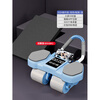 DEATKN German four-wheel fitness abdominal wheel automatic rebound 2025 new home curling abdominal muscle artifact sports fitness 2025 new upgrade - tank 4-wheel model - blue plus kneeling pad rebound large screen elbow support