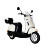 Luyuan electric motorcycle M7UMODA10, 74km range - 60V20AH - 5 lead-acid batteries - 1000W electric battery car Jingdong self-operated cream white tail box version