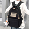 PRUDE school bag junior high school boys reduce burden high school students girls college students large capacity backpack travel backpack black
