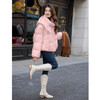 Ives (ITISF4) Anchor Red Down Jacket Winter Korean Version Thick Warmth High-Level Loose 90 White Duck Down Pink S