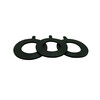 Xu ordered rubber sealing gasket, flange rubber gasket, valve flat gasket thickened 25 40 50 80 100 DN25 (55*27*2.5) 50 price