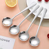 Xingfang 304 stainless steel spoon rice spoon dessert spoon household sauce spoon kitchen oil spoon 2 pack