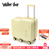 Walker Shop children's suitcase boarding case 2025 new rideable trolley case for boys and girls travel artifact password suitcase lemon yellow 20 inches boarding case