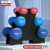 PROIRON plastic dipped frosted dumbbells for men and women fitness dumbbell set household dumbbells 3/5/8 pounds + dumbbell rack