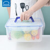 Locknlock food-grade large-capacity crisper sealed transparent storage box rectangular 2000ml