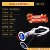 10MM corded indicator light signal light XD10-3 power light XD7-1 work indicator light MDX-11A XD10-7 blue 220v (5 pieces)