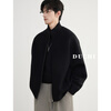 Duchi Knitted Sweater Cardigan Down Jacket Men's Lightweight Short Loose 2025 Winter New Raglan Warm Jacket Black M Weight Recommended 100-120 Jin
