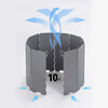 40,000 kilometers outdoor windshield card stove camping stove windproof board magnetic gas stove windshield enclosure Cass windproof ring