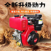 Wornonside's new small diesel micro-tiller multi-functional agricultural plowing ditching mountain soil plowing new cultivator rotary tiller air-cooled gasoline 170 hand-pulled (7.5 HP) rotary tiller blade + rubber wheel + weeding wheel + furrow plow + ridger