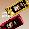 Purple Rain (PURAIN) Student Party Retro Digital Camera Mini CCD Keychain Camera Trendy Creative Gift Portable Thumb Camera Can Record Pendant Camera Red No Card Cannot Take Photos, It is Recommended to Purchase a Package